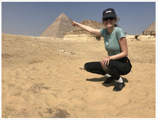 Vicky Almansa at Giza, Egypt
